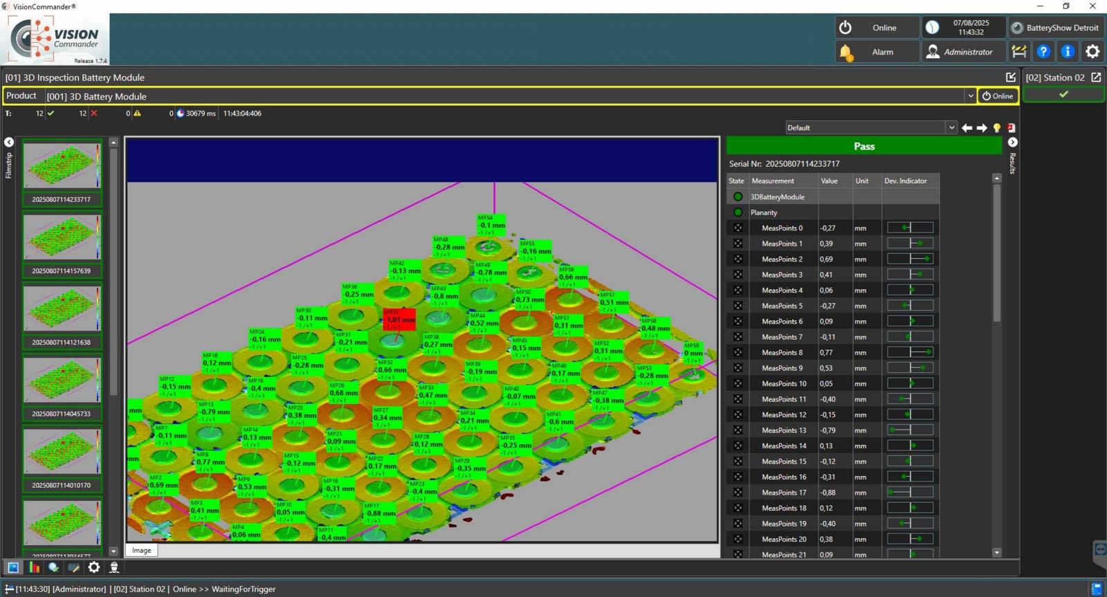 3D Scan of Battery Cell